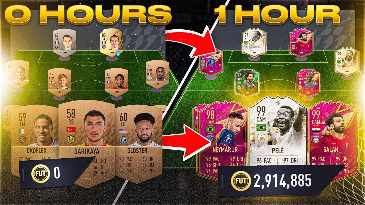What's the Best Team you can make in 1 Hour on FIFA 22? - YouTube