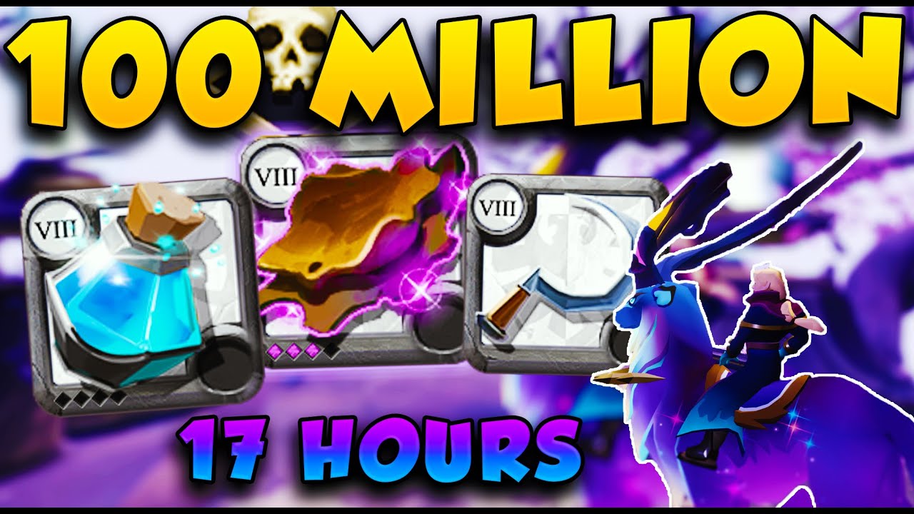 УЛЬТИМАТИВНЫЙ вызов по сбору ресурсов 🌳 Как я заработал 100 миллионов за 17 часов | Albion Online