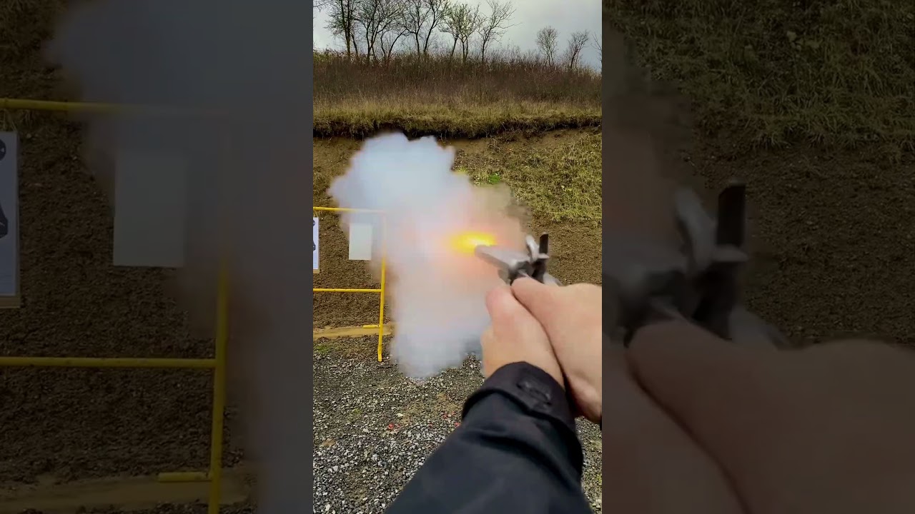 The biggest of pinfire pistol caliber 15mm shooting. 