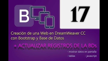 Cap 17 - Creación de una web en DreamWeaver CC con Bootstrap y Base de Datos