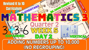 Grade 3 Math Q2 W5 D2 | Adding Numbers up to 10,000 (No Regrouping) | Revised K-12 MATATAG