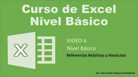 Video 6 - Referencias Relativas y Absolutas - Curso de Excel
