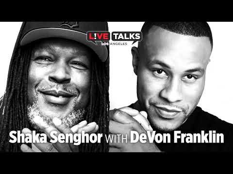 Shaka Senghor in conversation with DeVon Franklin at Live Talks Los Angeles
