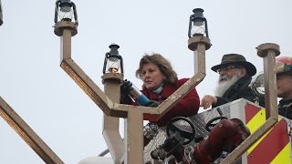 Menorah Lighting in Clinton Square 12-28-2016