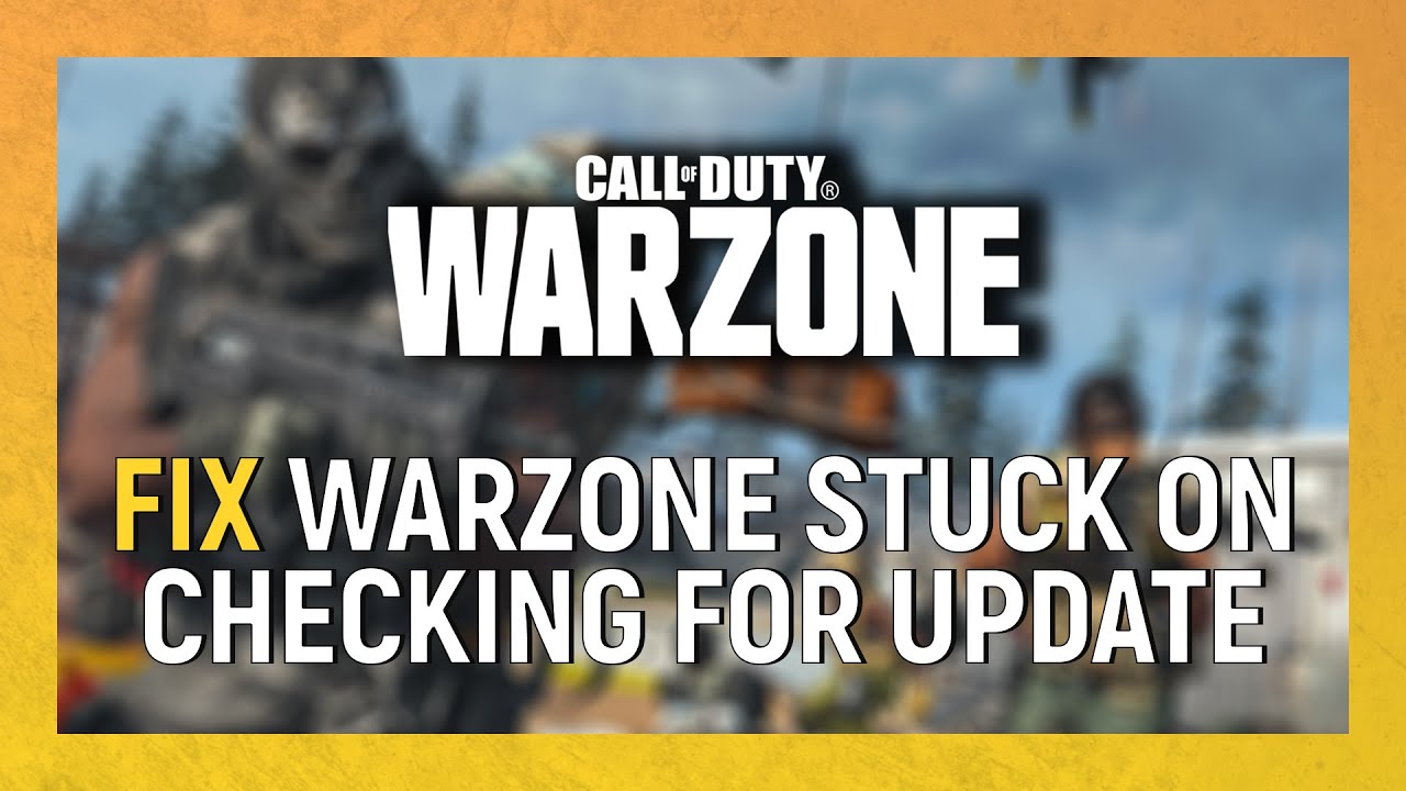 How to Fix Warzone Stuck on "Checking for Update" YouTube