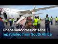 Fear in South Africa forces Ghanaians to return home