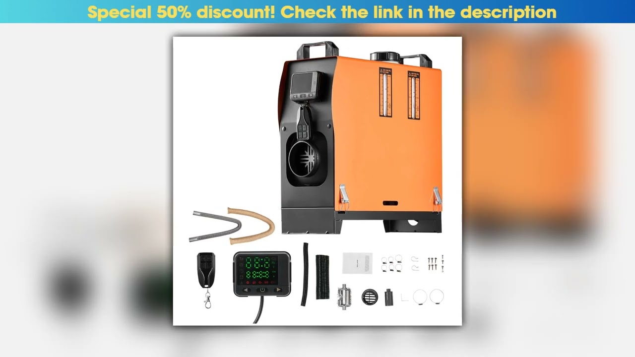SucceBuy 8KW Diesel Air Heater DC1224V Parking Heater with Remote Control Digital Display Low