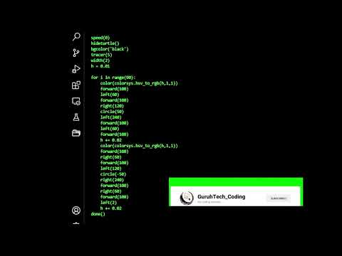 Superb graphics with python turtle | Python Turtle Graphics  | Awesome python turtle graphics