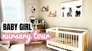 BABY GIRL NURSERY TOUR! | Neutral Blush Theme
