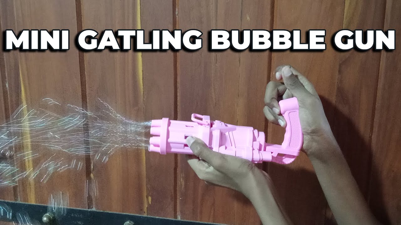Unboxing the Electric Gatling Bubble Gun For Only 1.5$!