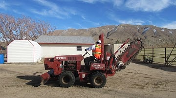 Trencher Start up procedures By Operator Gilbert Barajas