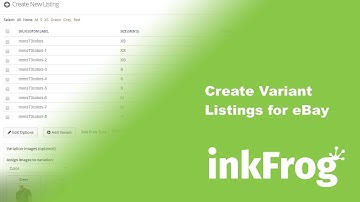 eBay: Create Variant Listings for eBay