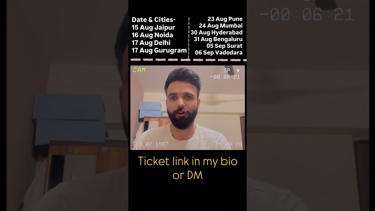 Ticket link in comment #standupcomedy #comedyvideo #hindistandupcomedyshow#indiasgotlatent #standup
