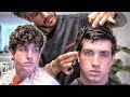 New Yorker Swaps DIY Curly MULLET for Classic SCISSOR CUT from UK Barber