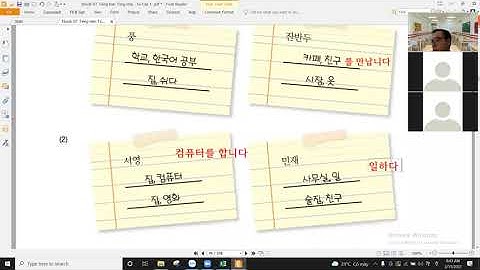 Luyện tập bài 3(12/3/2022) - GT tiếng Hàn tổng hợp sơ cấp 1