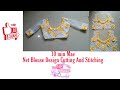 10min mae net blouse design cutting and stitching  by joy guru new design 