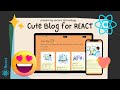 Free download react cuteblog template with helmet SEO