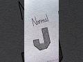 How to draw 3D letter 'J' ✍️🔥 #shorts