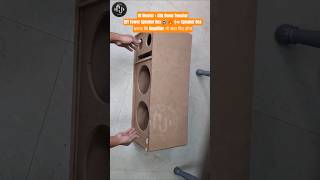 2x10" Woofer + 2 Silk Dome Tweeter! DIY Tower Speaker Box Build 🔊 🔥 ऐसा Speaker Box बनाया k