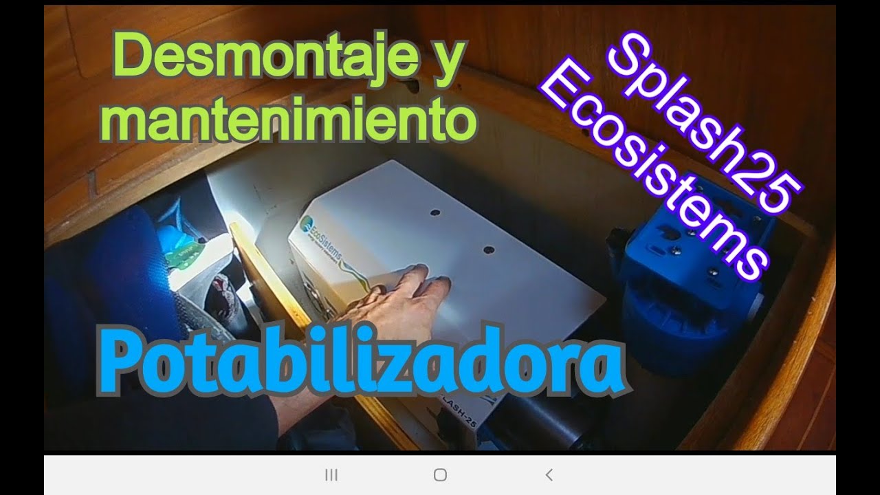 Mantenimiento desalinizadora Splash25 Ecosistems