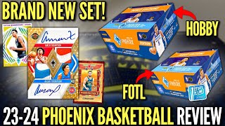 DEBUT OF A BRAND NEW SET (SICK HITS)! 😮🔥 2023-24 Panini Phoenix Basketball FOTL Hobby Box Review x2