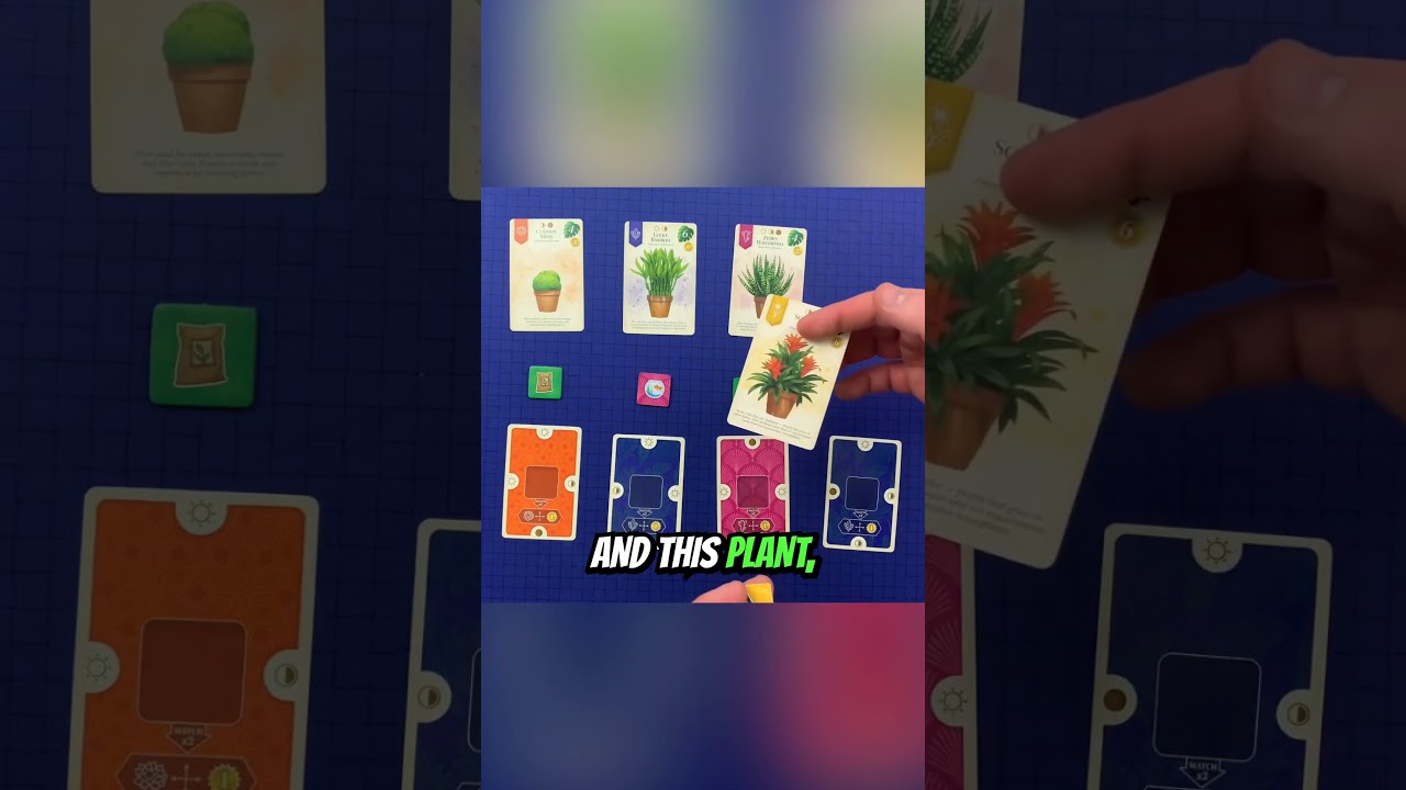 selecting a card and token in Verdant  #boardgame #tabletopgaming #tabletopgames #boardgaming