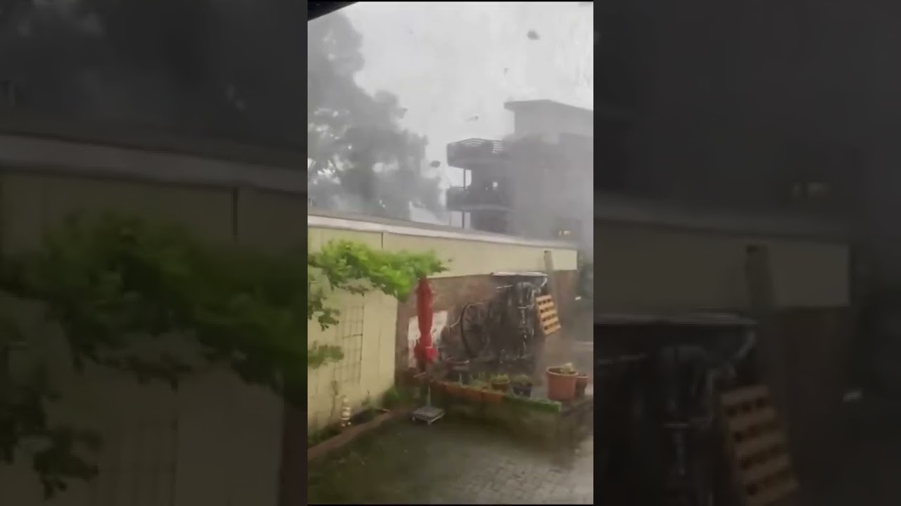 Shooting inside a tornado in Paderborn, North Rhine-Westphalia,Top_Disasters 🔥