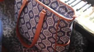 Live Look: Thirty-One Cindy Tote - Dotty Hexagon