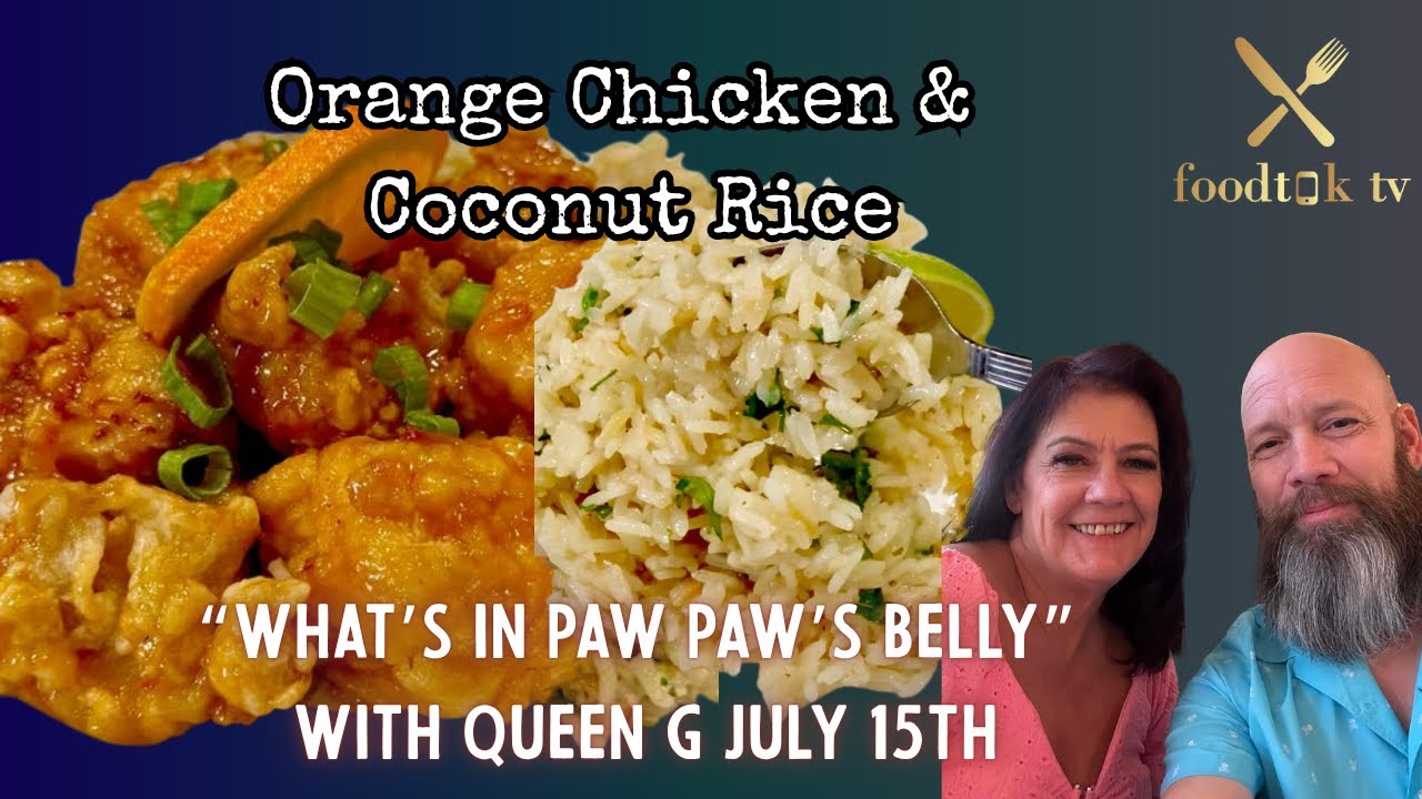 National Orange Chicken Day! | Queen G's Crispy Orange Chicken & Cilantro Rice | FoodtokTV LIVE