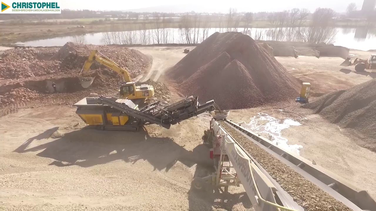 Rubblemaster RM100GO! & Telestack TC 421R - Kalkstein brechen