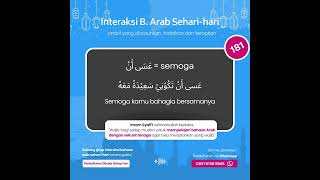 #181 Bahasa Arabnya : Semoga kamu bahagia bersamanya