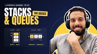L1. Stacks & Queues Explained | LIFO vs FIFO, Operations & Examples