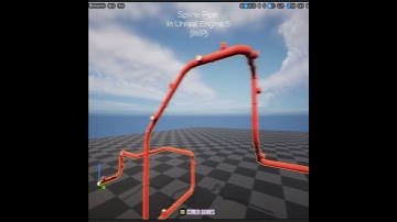 UE5 | Spline Pipe (WIP) l Unreal Engine 5 #shorts