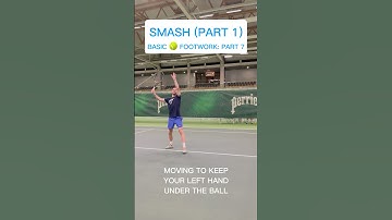Part 7: Basic Tennis Footwork (Overhead Smash) #smash #tennisfootwork #tennistips #tennisshorts