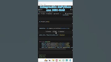 Conoce más de la integración de Python con HEC-RAS.