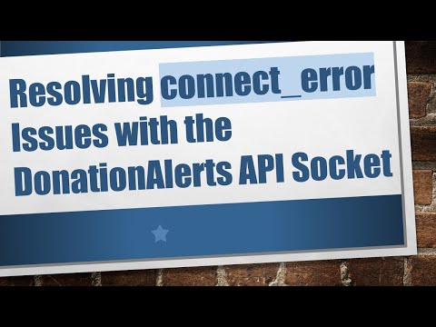 Resolving connect_error Issues with the DonationAlerts API Socket
