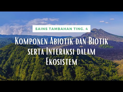 Sains Tambahan Tingkatan 4 - 2.1 Komponen Abiotik dan Biotik