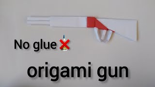 Paper Origami Gun Training Without Using Glueeasy Tutorial On How To Make An Origami Gun