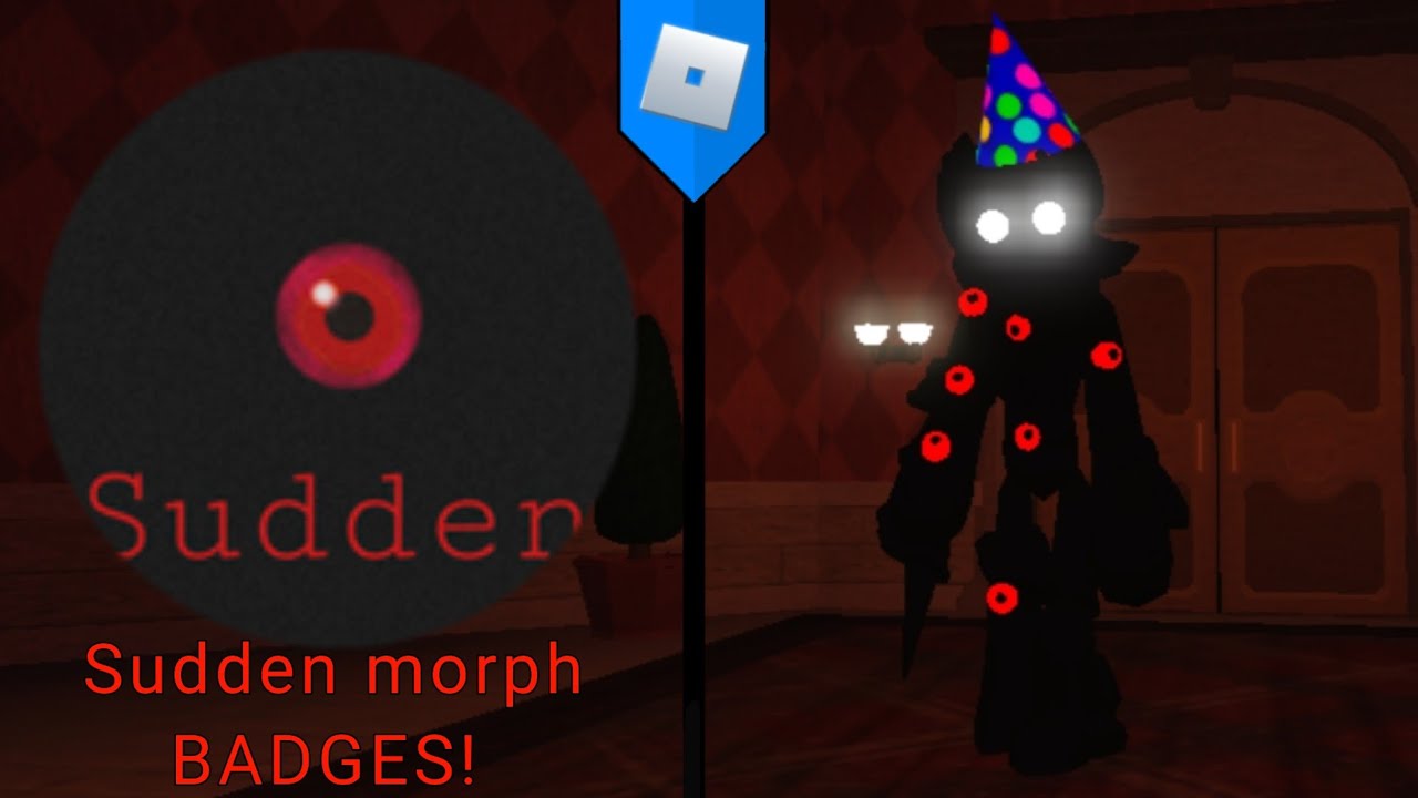 How to get SUDDEN MORPH and GLITCH MORPH BADGES in DOORS RP - Roblox 