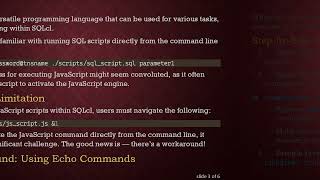 How to Run JavaScript Directly from SQLcl Command Line Without a Wrapper Script