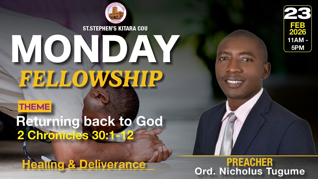 11:00AM | MONDAY FELLOWSHIP - PRAYER AND DELIVERANCE