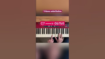 Tritone Substitution                             #jazzpiano #piano #pianotutorial #pianolessons