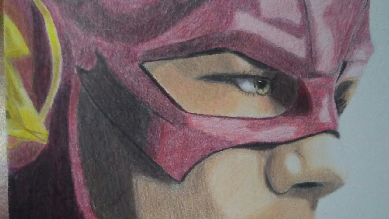 Dibujo realista de Flash (Flash la serie). - YouTube