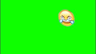 Dying Laughing Emoji Green screen