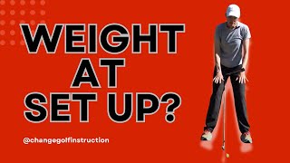 What's the weight distribution at set up?