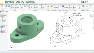 Autodesk Inventor 3D Modeling Tutorial: Ex 27 | Best in Cad
