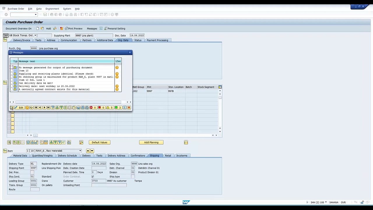 SAP MM - Storage location  to Storage location with delivery