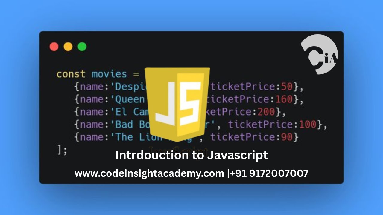 CDL - 43 Introduction To Javascript - YouTube