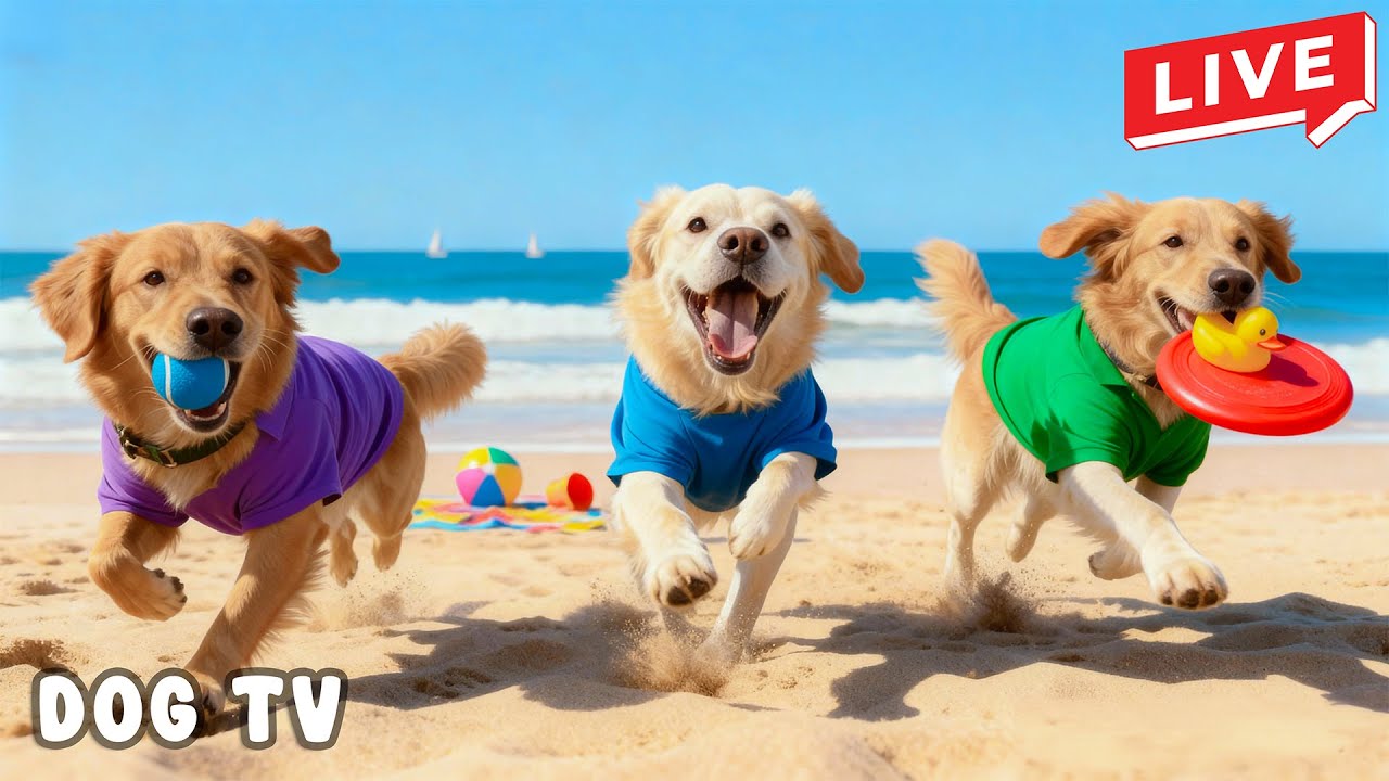 24 Часа ТВ для Собак 🐶💞 | Мягкие Мелодии для Расслабления Игривых Щенков 🎵🐾