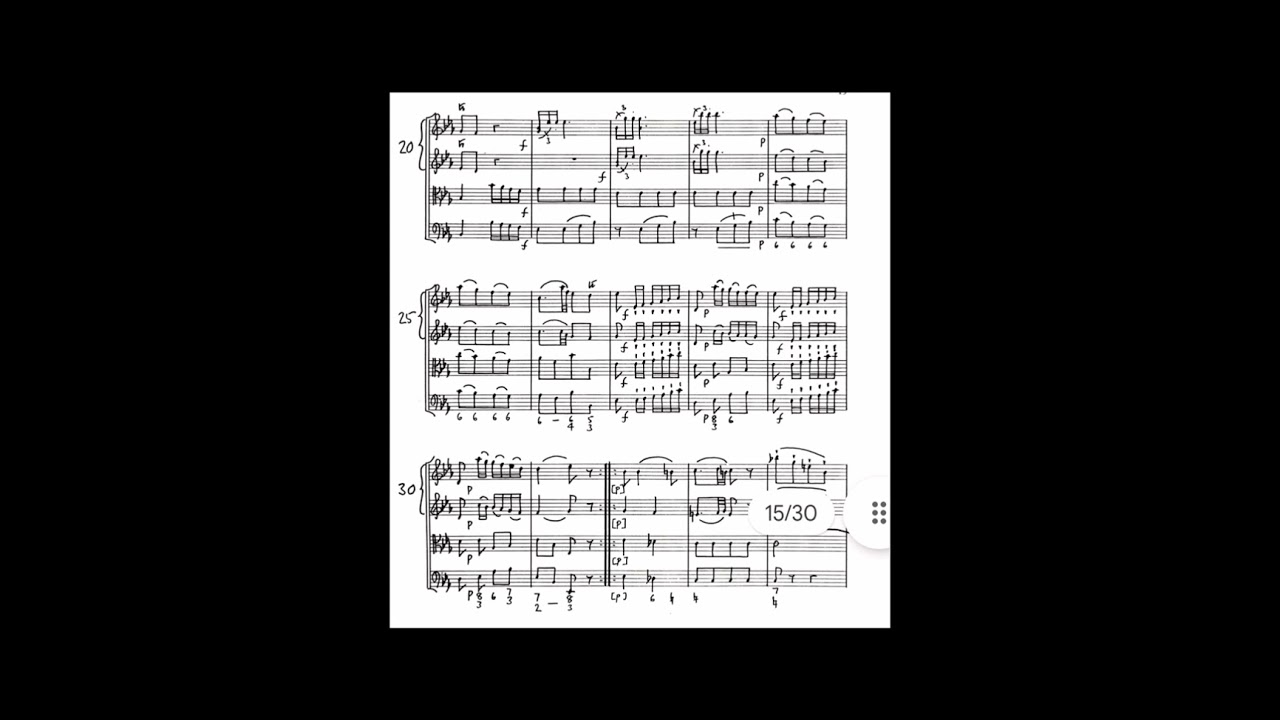 Johann Christian Bach: Symphony in E-Flat Major, Op. 6, No. 3 with score